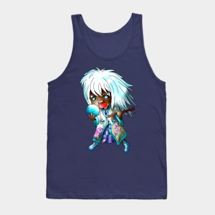 Feeling blue angry dark elf chibi for dnd fans Tank Top